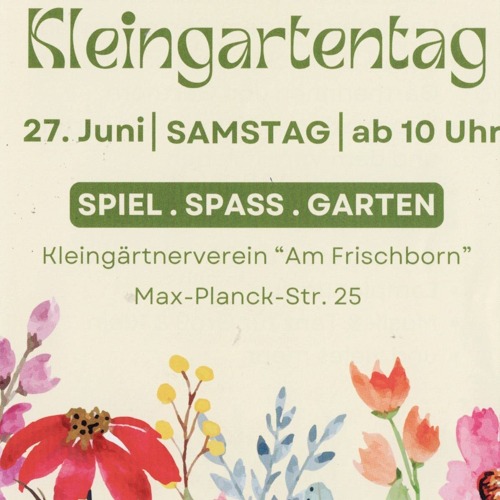 2. Chemnitzer Kleingartentag am 27.06.2026 ab 10 Uhr