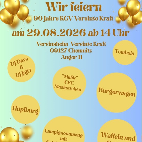 Gartenfest anläßlich unseres 90-jährigen Bestehens.